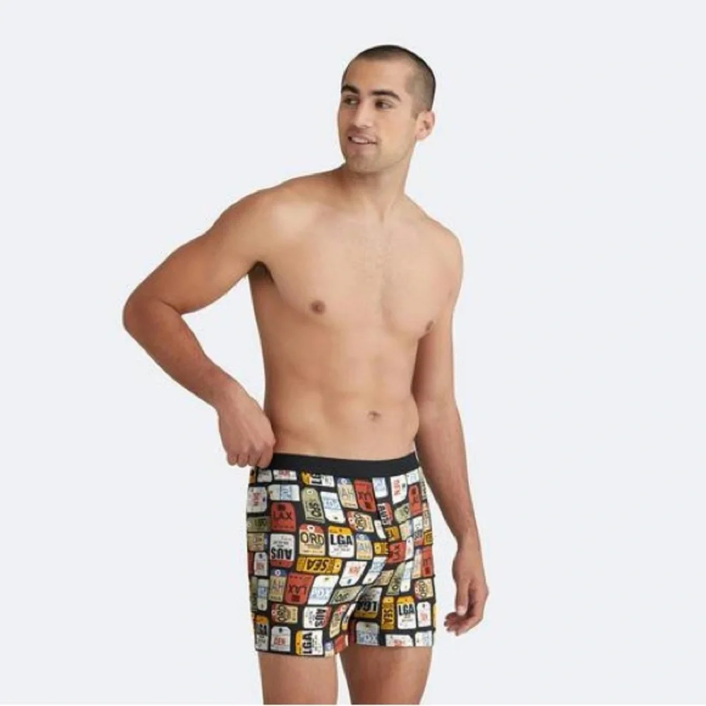 MeUNDIES men’s PACK YOUR BAGS BOXER BRIEF NO FLY OPENING